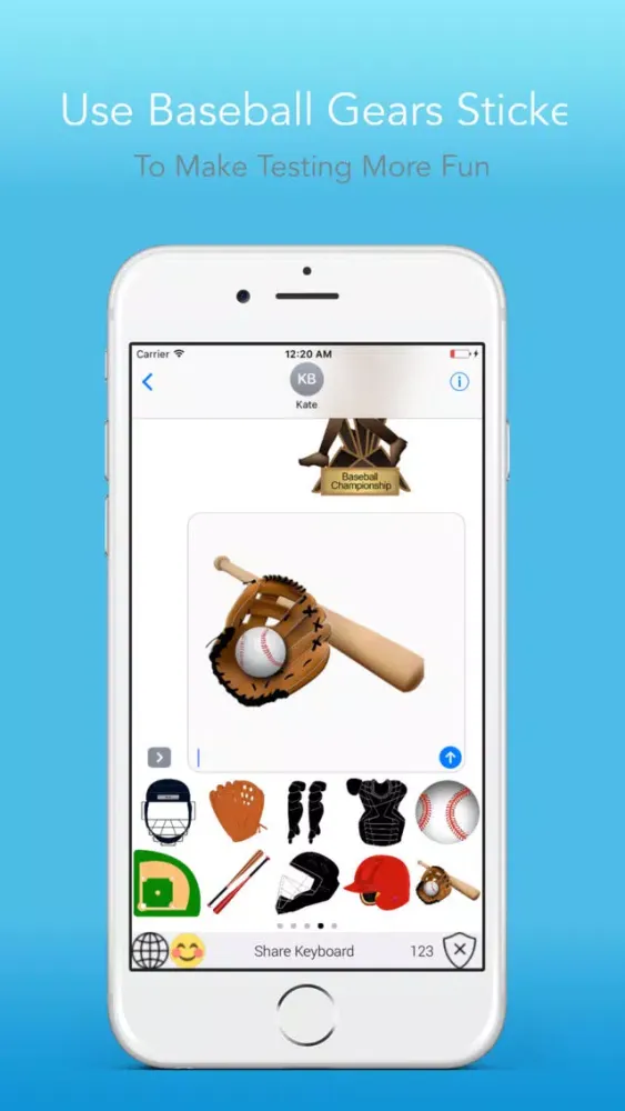 BaseballEMOJI - Custom Keyboard Sports Stickers應用截圖