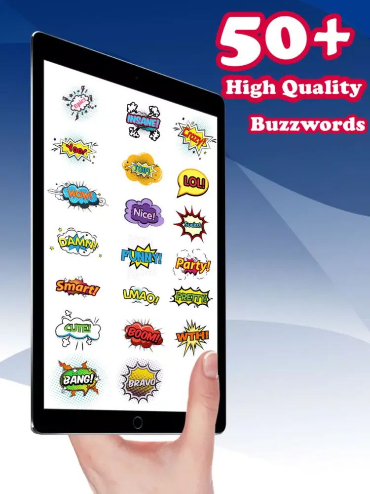 ภาพหน้าจอของ Buzzmoji - Enjoy Buzzwords Custom Keyboard Texting iPad 