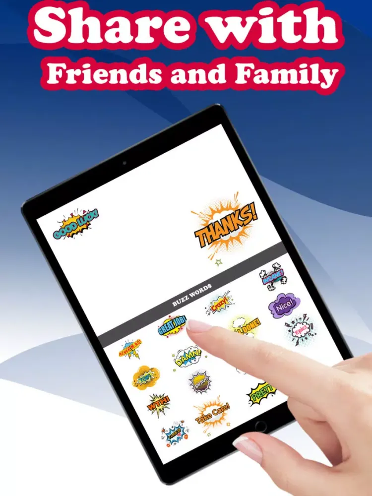 ภาพหน้าจอของ Buzzmoji - Enjoy Buzzwords Custom Keyboard Texting iPad 