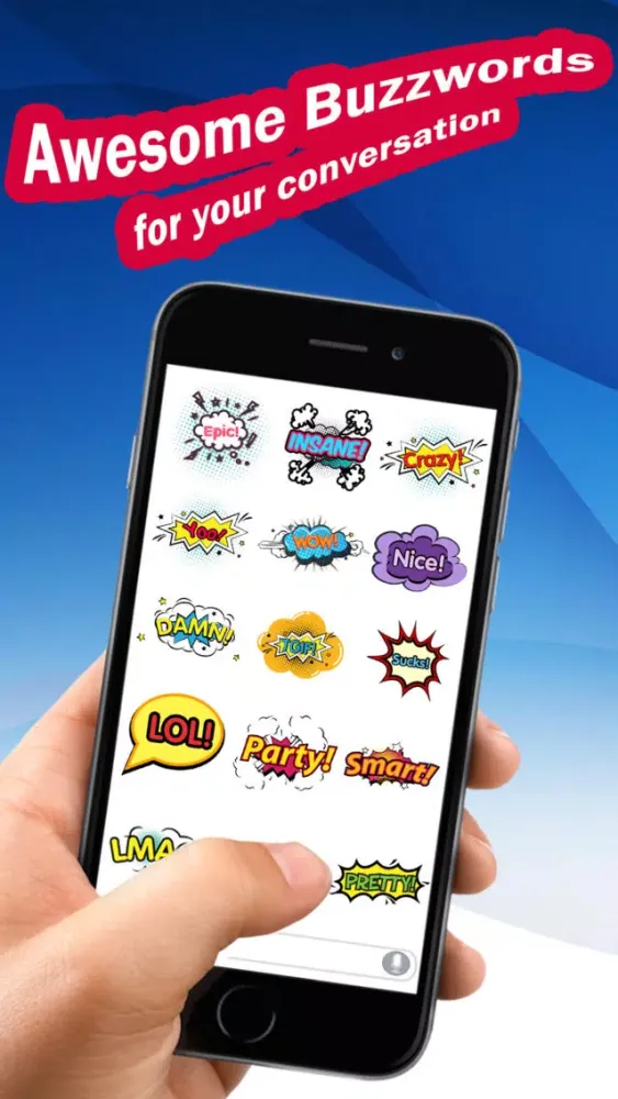 ภาพหน้าจอของ Buzzmoji - Enjoy Buzzwords Custom Keyboard Texting