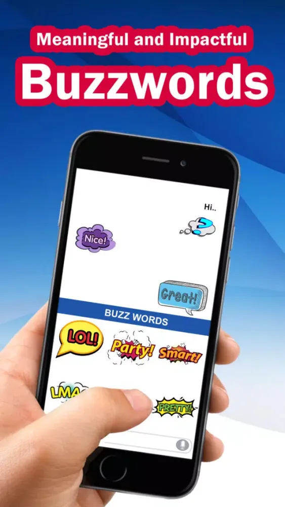 ภาพหน้าจอของ Buzzmoji - Enjoy Buzzwords Custom Keyboard Texting