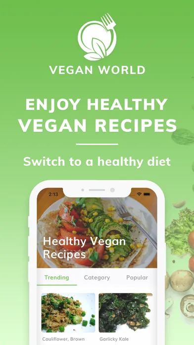 Zrzuty ekranu Vegan Recipes - Plant Based