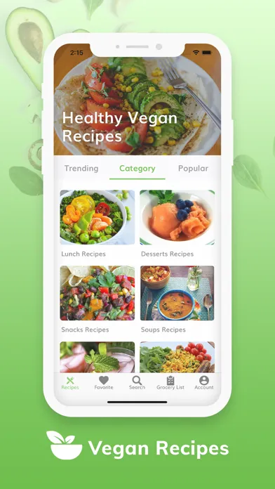 Zrzuty ekranu Vegan Recipes - Plant Based