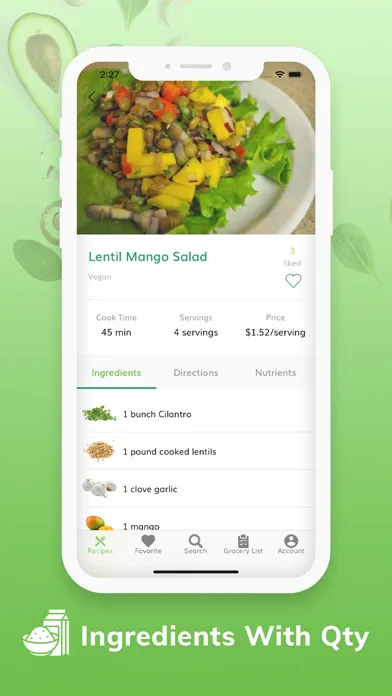 Zrzuty ekranu Vegan Recipes - Plant Based