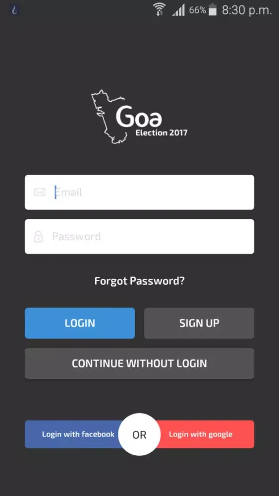 GOA Election 2017 Screenshots