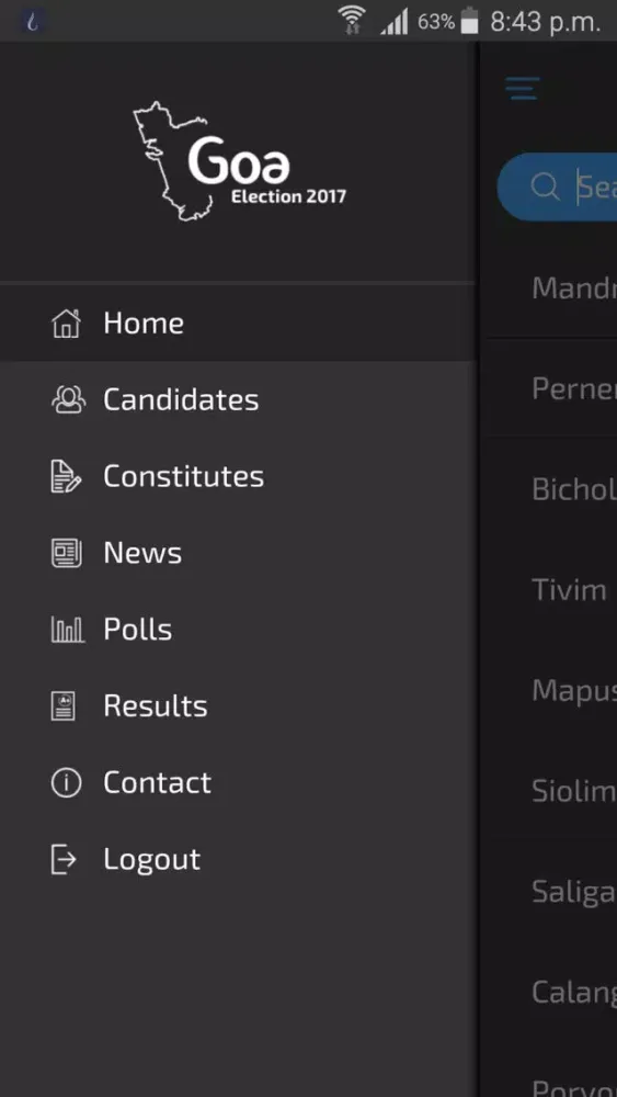 GOA Election 2017 Screenshots