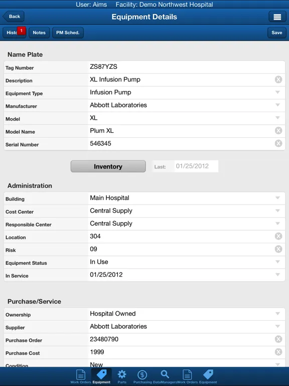 Zrzuty ekranu Phoenix AIMS Mobile iPad 