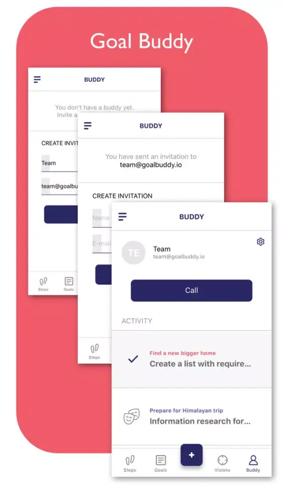 Captures d'écran de Goal Buddy: Life Goals Tracker