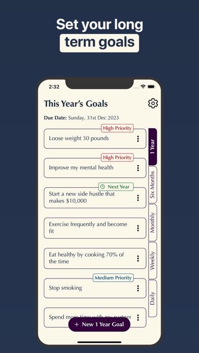 Screenshot di Goalgum: Goal Setter & Tracker