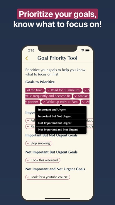 Screenshot di Goalgum: Goal Setter & Tracker