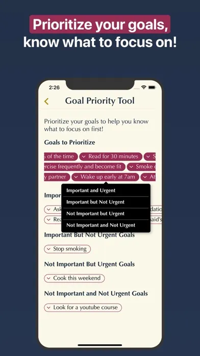 Goalgum: Goal Setter & Tracker 스크린샷