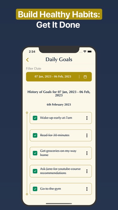 Screenshot di Goalgum: Goal Setter & Tracker