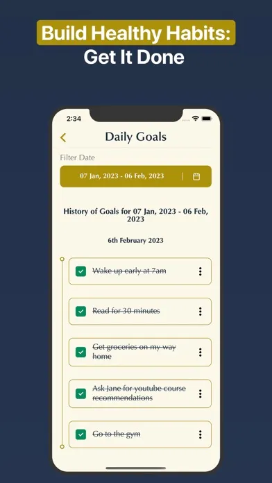 Goalgum: Goal Setter & Tracker 스크린샷
