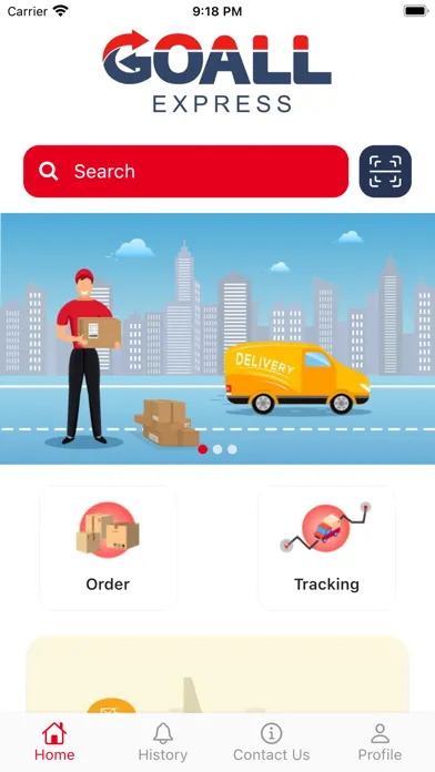 Tangkapan skrin GoAll Express