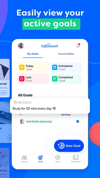 Goalswell-Goal & Habit Tracker स्क्रीनशॉट