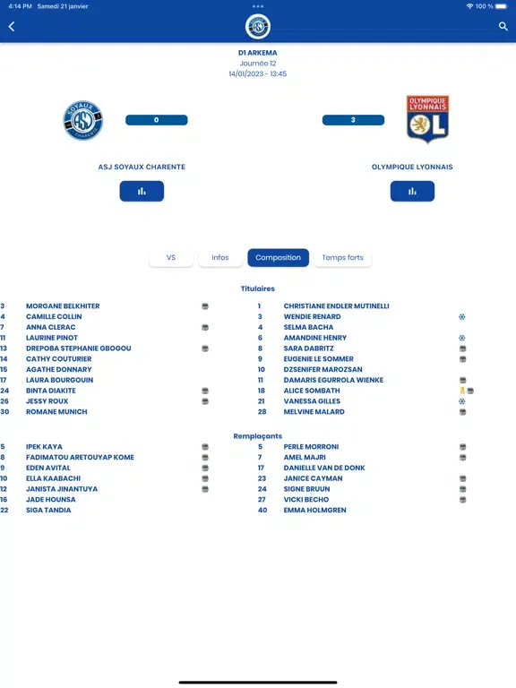Скриншоты ASJ Soyaux Charente iPad 