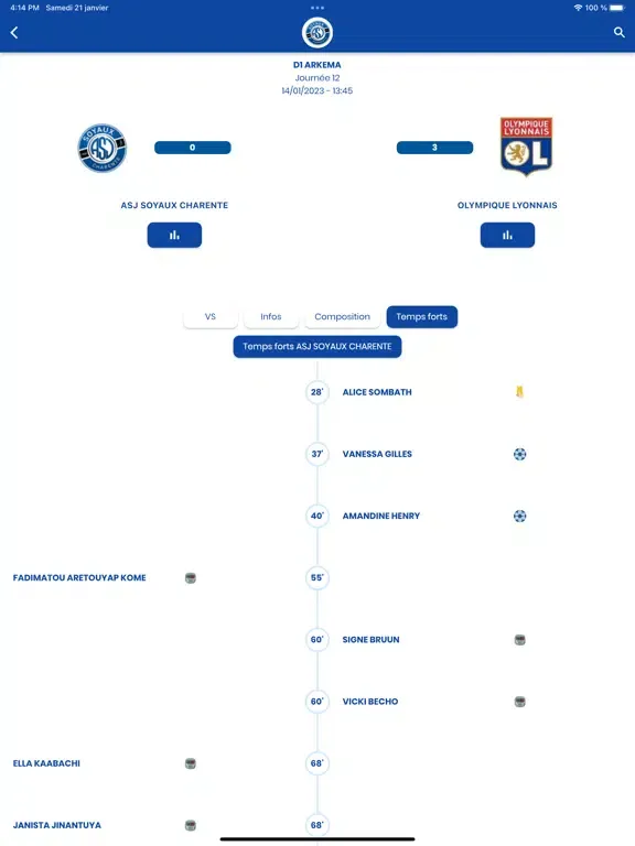 Скриншоты ASJ Soyaux Charente iPad 