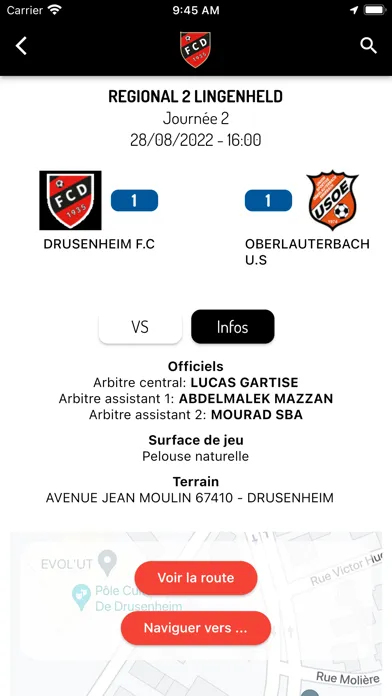 Ảnh chụp màn hình của FC Drusenheim