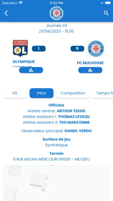 Zrzuty ekranu FC Mulhouse