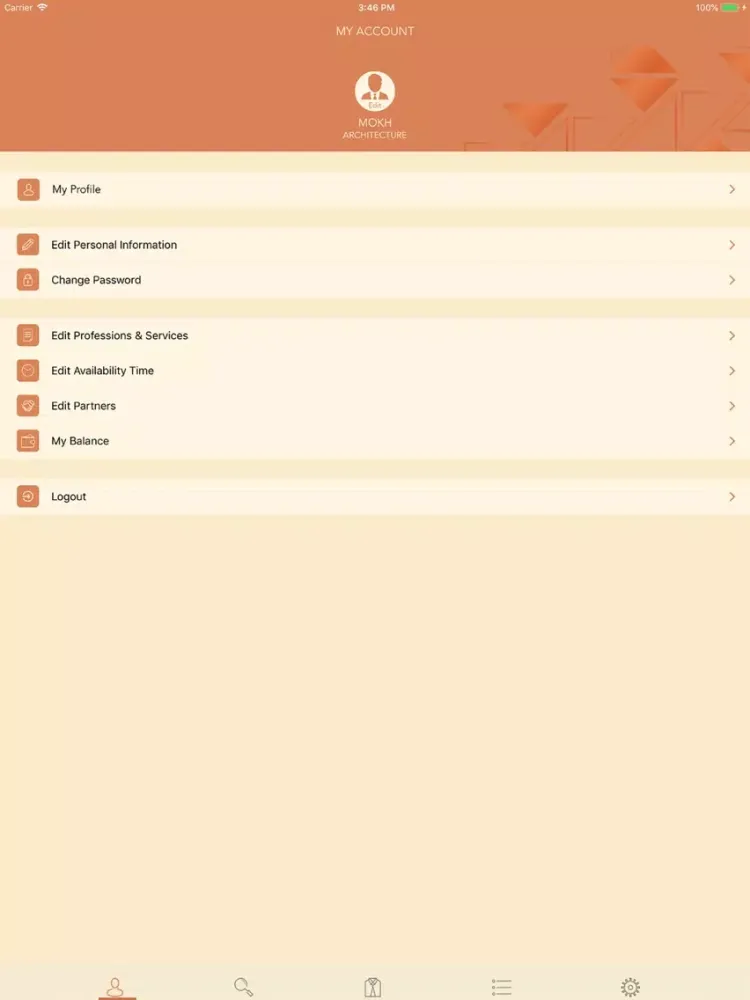 Tangkapan skrin Mohandisi iPad 