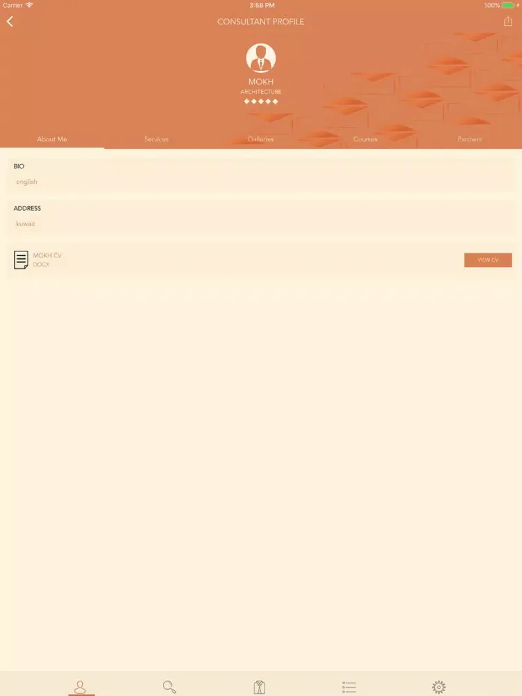 Tangkapan skrin Mohandisi iPad 