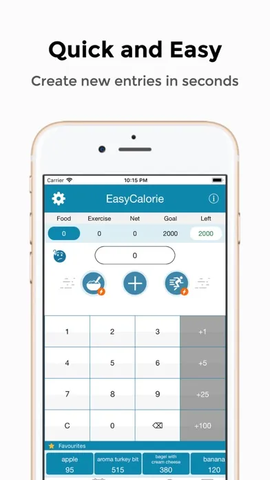 Captures d'écran de Easy Calorie - Calorie Tracker