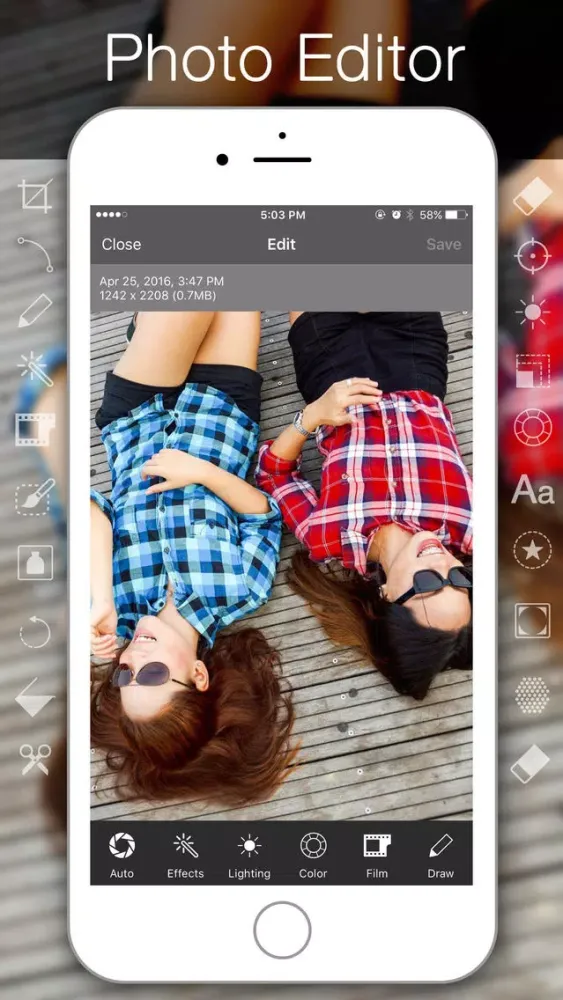 Rapit Photo Editor - Enhance, Pic Collage, Frame Maker, Decoration Screenshots