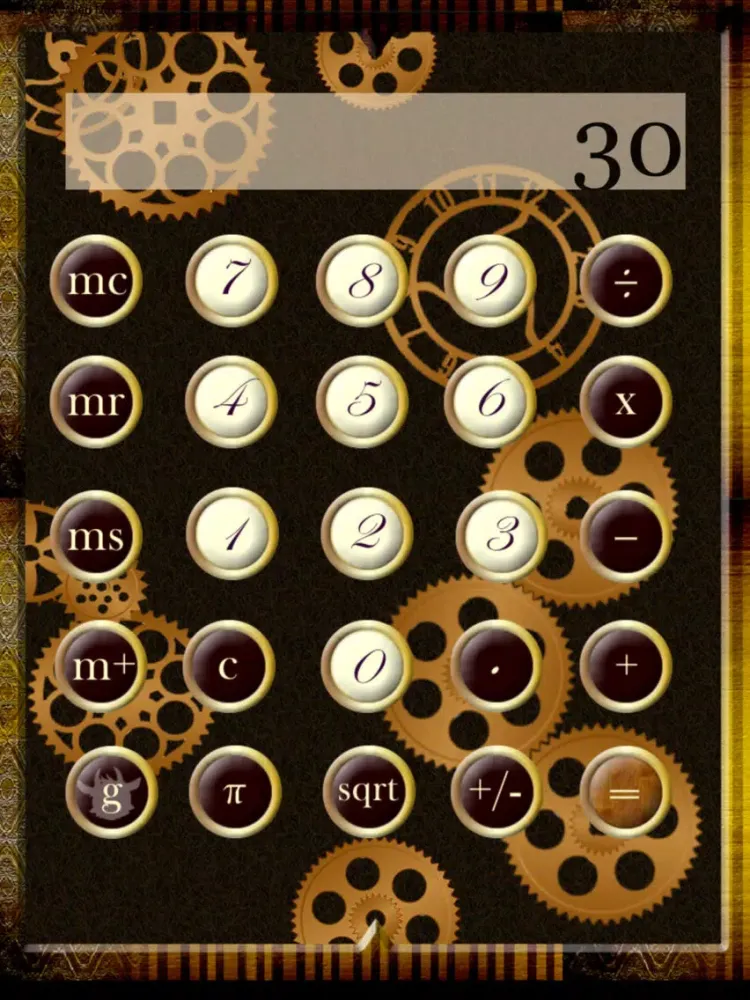 Screenshot di Calculator Steampunk iPad 