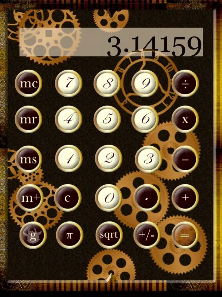 Screenshot di Calculator Steampunk iPad 
