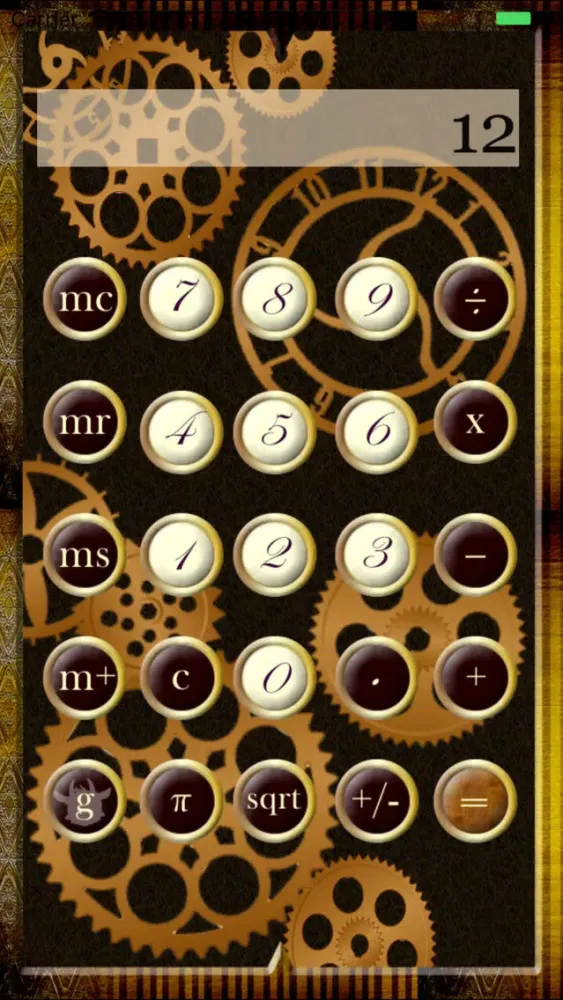 Screenshot di Calculator Steampunk