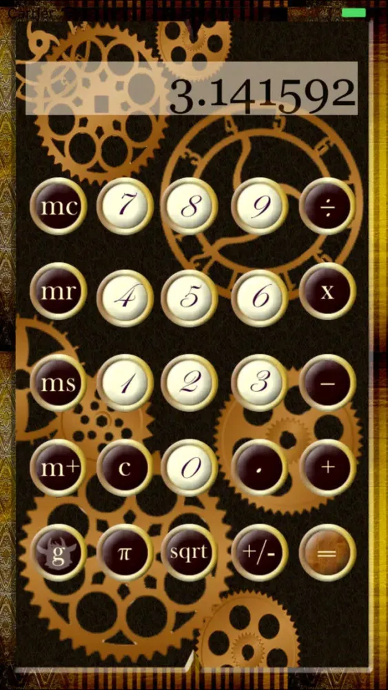 Screenshot di Calculator Steampunk