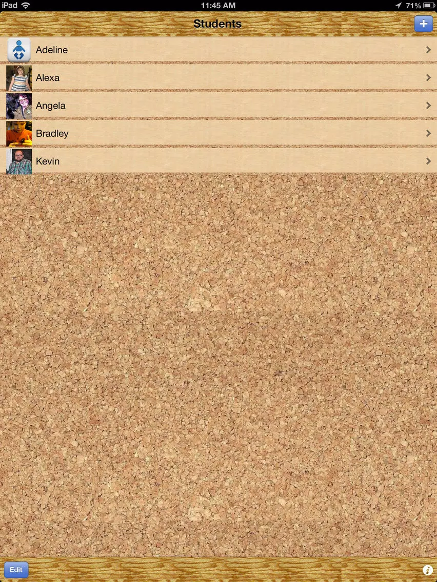 Tangkapan layar iVisual Schedule iPad 