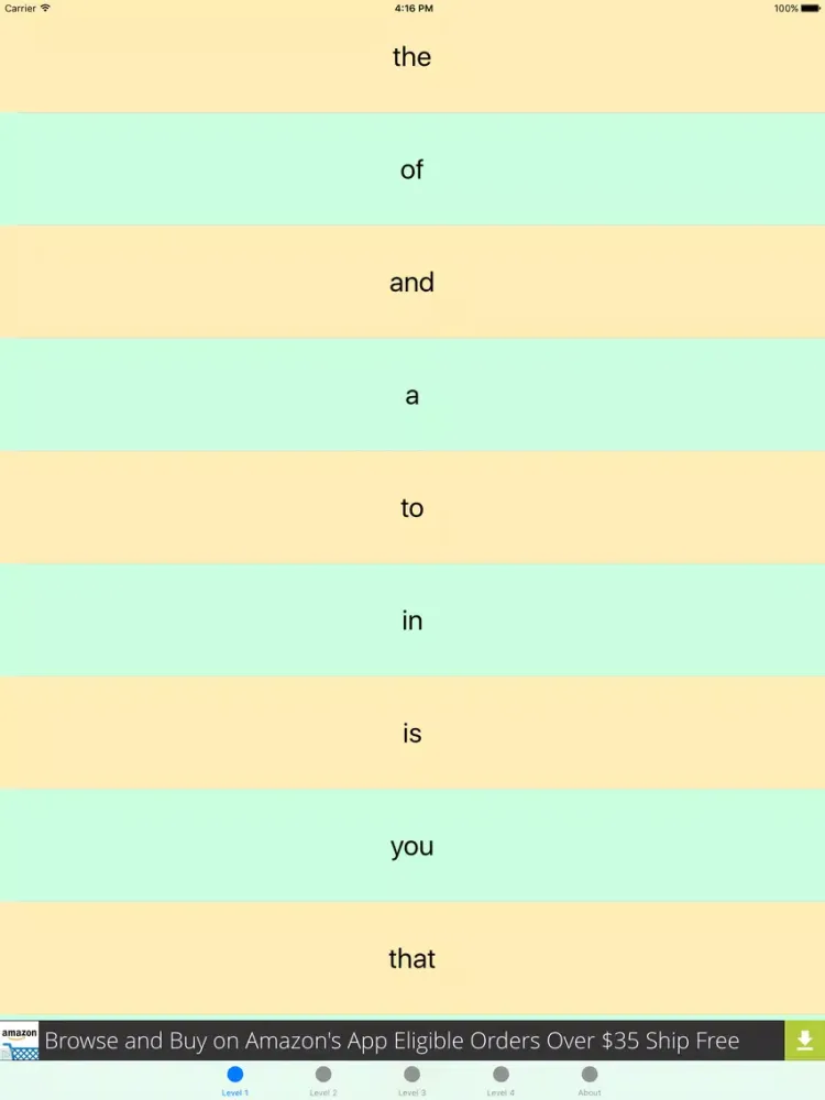 Tangkapan skrin Sight Words to Help Kids Read iPad 