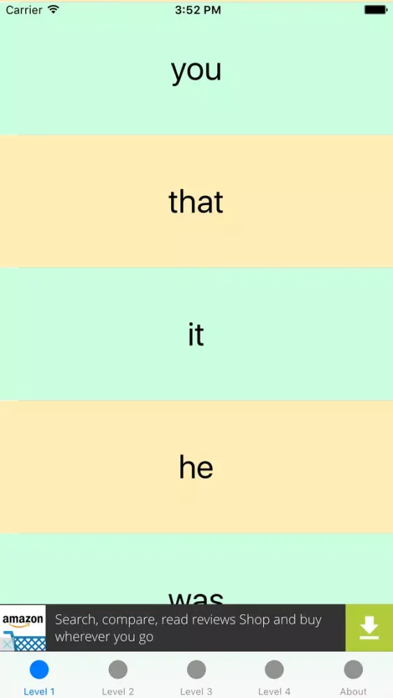 Tangkapan skrin Sight Words to Help Kids Read