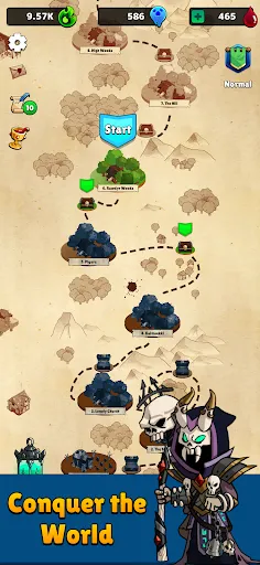 Tangkapan skrin Idle Necromancer: AFK Tap Hero