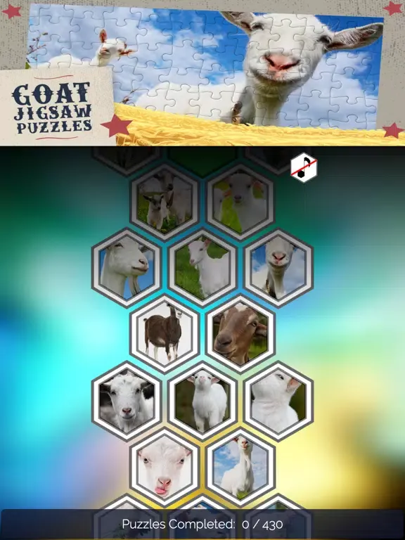 Goats Jigsaw Puzzles Games iPad  स्क्रीनशॉट