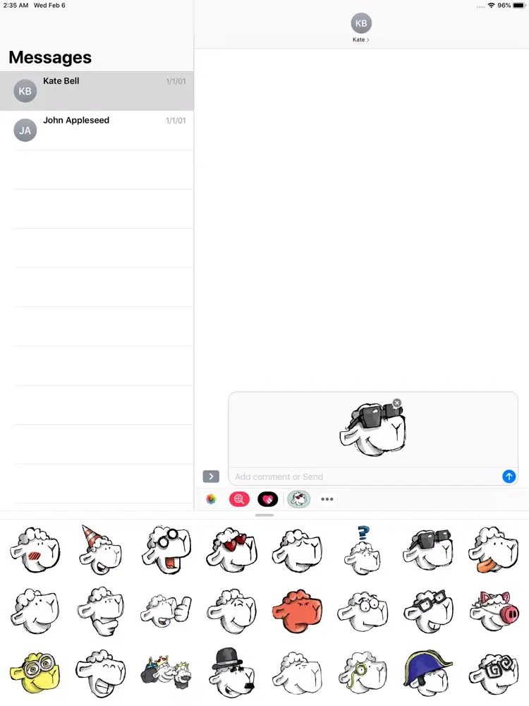 تصاویر Goat Emojis iPad 