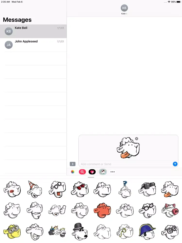 تصاویر Goat Emojis iPad 