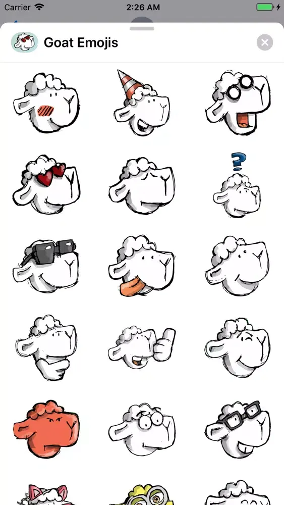 تصاویر Goat Emojis