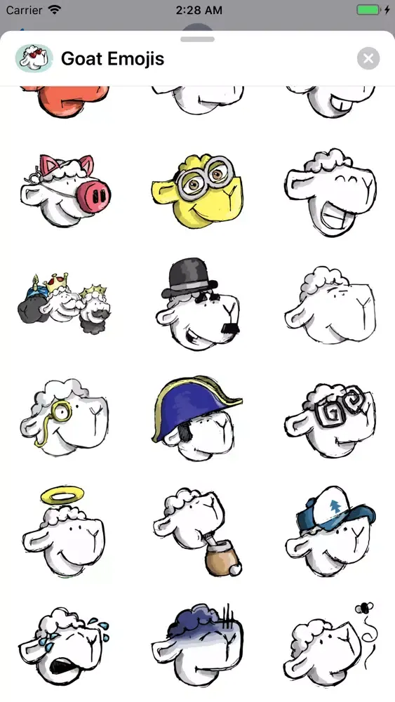 تصاویر Goat Emojis