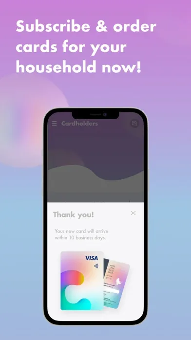 Canvas Card pocket money app 스크린샷