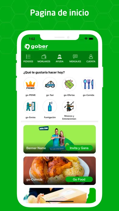 Captures d'écran de gober Superapp