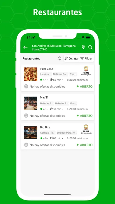Captures d'écran de gober Superapp