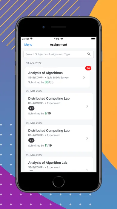 Capturas de tela do QualCampus GOBI