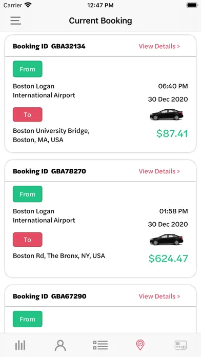 Zrzuty ekranu GO BOSTON AIRPORT Passenger
