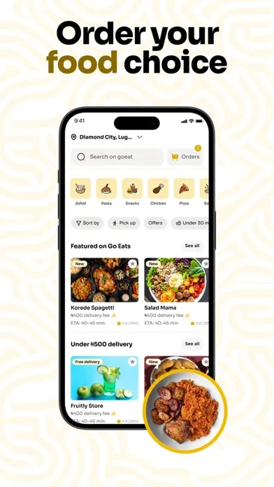 Zrzuty ekranu GoCaby - Ride Delivery Grocery