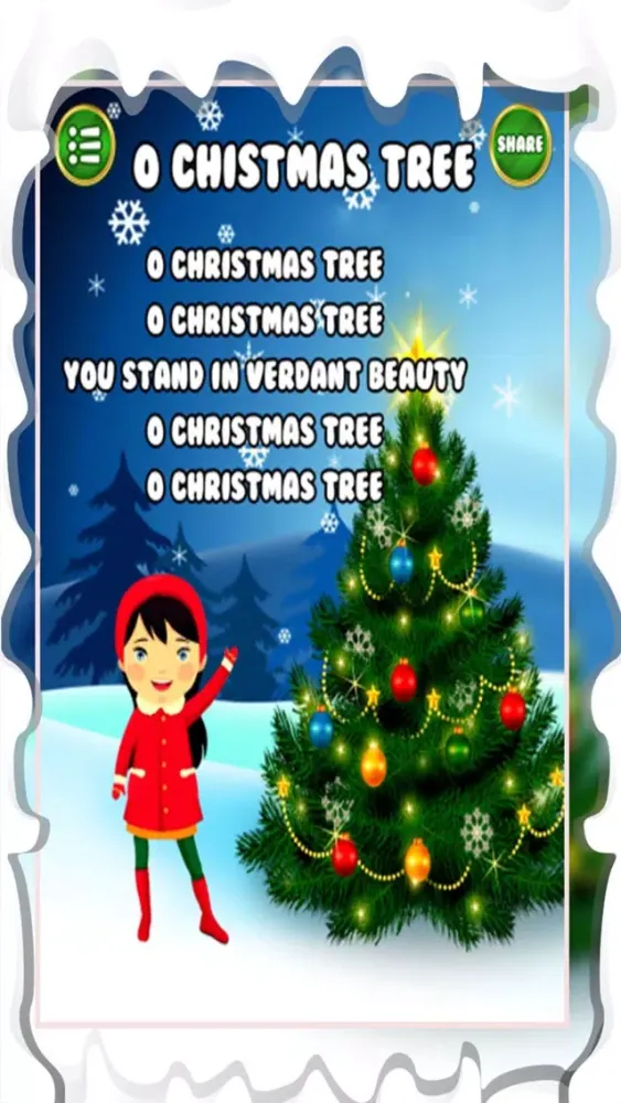 Capturas de tela do Christmas rhyme for kids and toddlers