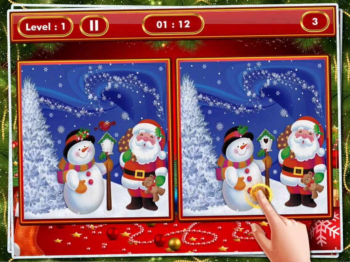 Christmas Find The Difference - Spot It iPad 應用截圖