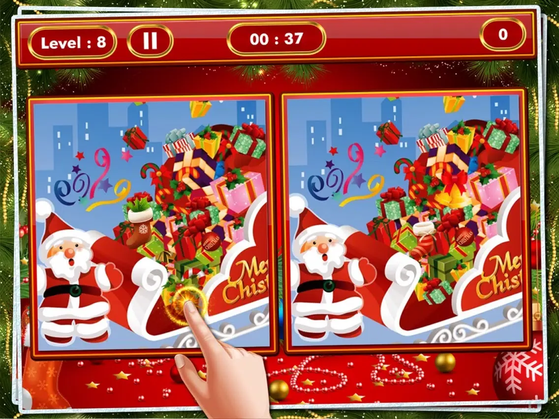 Christmas Find The Difference - Spot It iPad 應用截圖