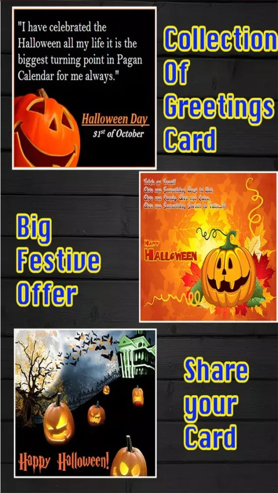 Zrzuty ekranu Halloween Day Greetings Card - Spooky Invitation